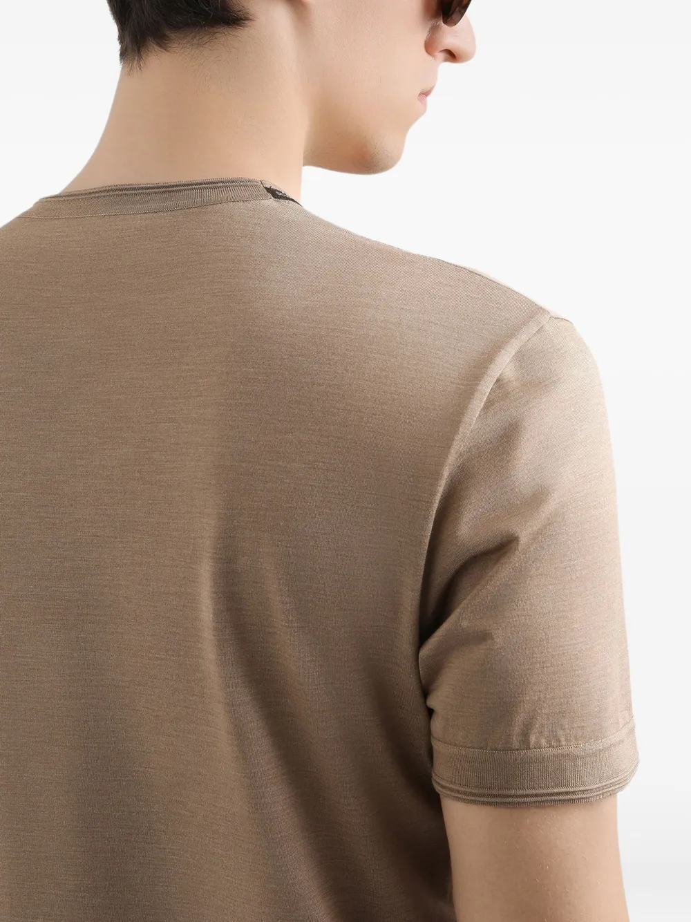 Dolce & Gabbana Zijden T-shirt Beige