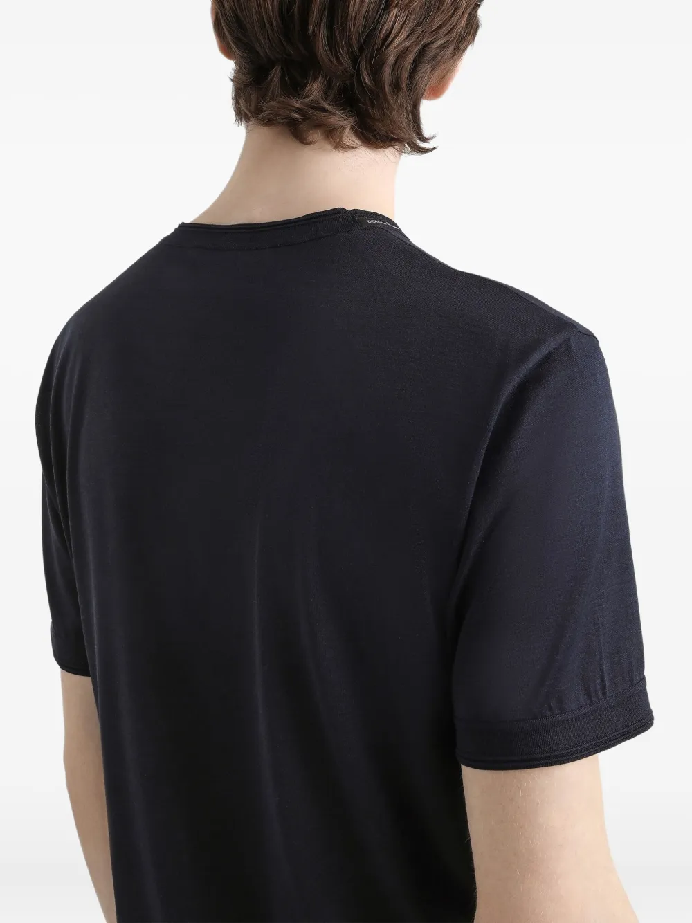 Dolce & Gabbana Zijden T-shirt Blauw