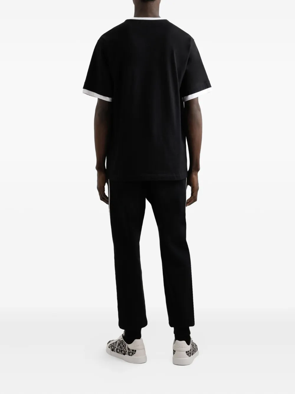 Dolce & Gabbana T-shirt met print Zwart