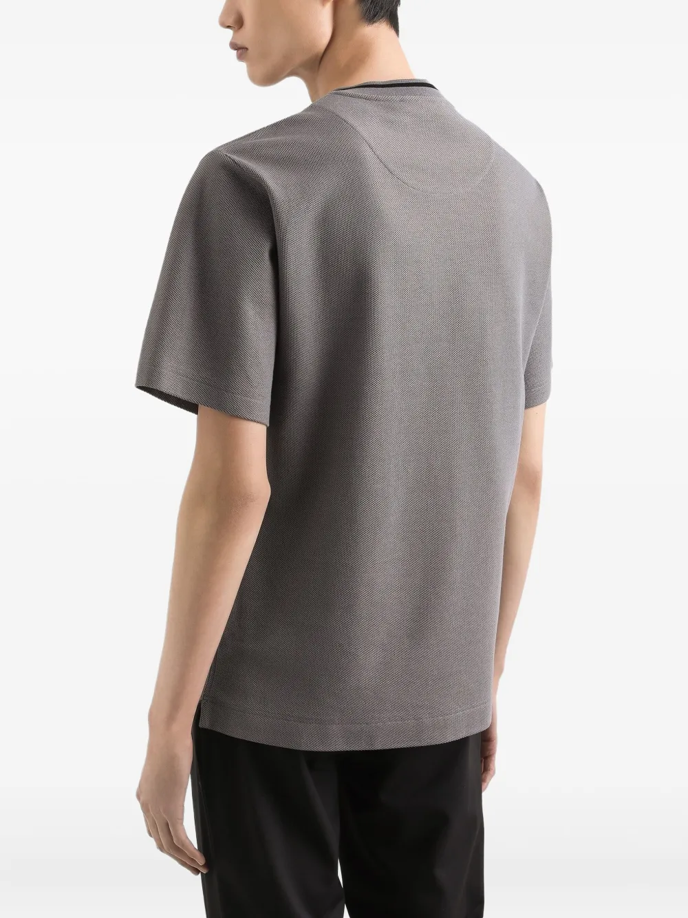 Dolce & Gabbana Katoenen piqué T-shirt Grijs