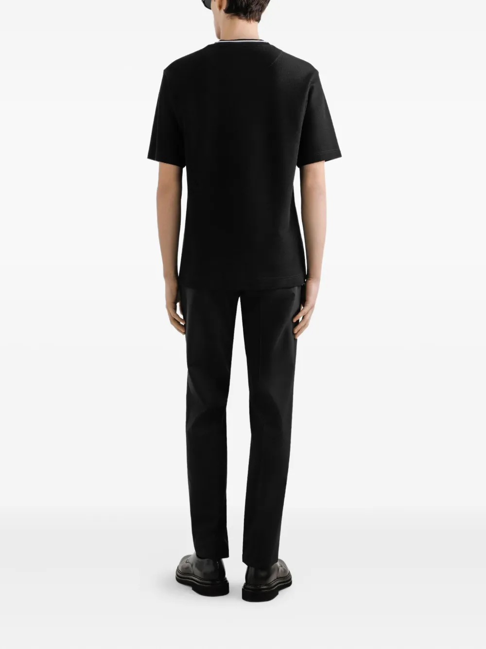 Dolce & Gabbana T-shirt met geborduurd logo Zwart