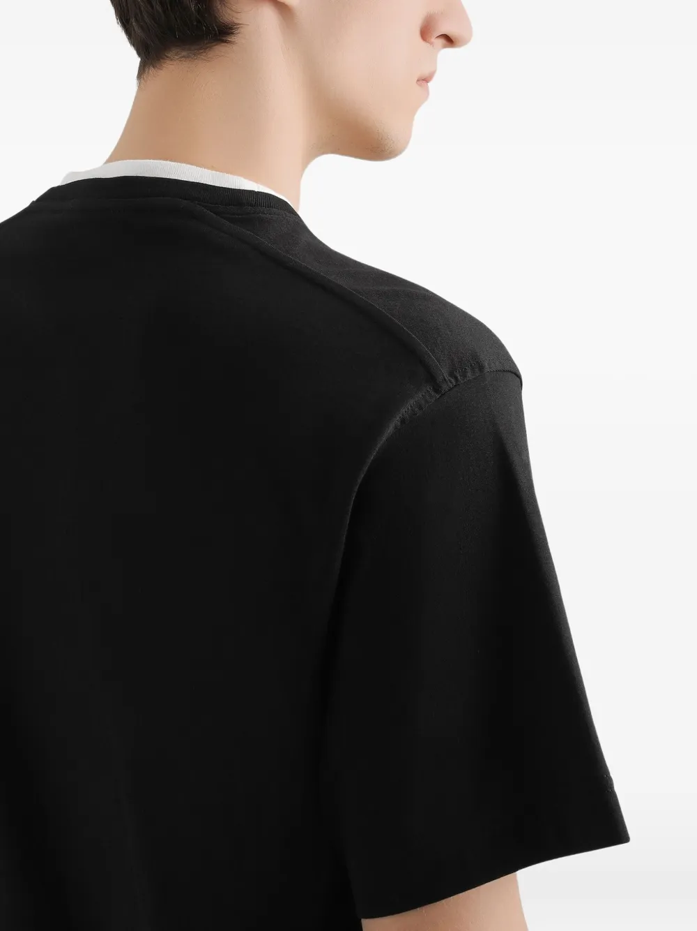 Dolce & Gabbana T-shirt met geborduurd logo Zwart