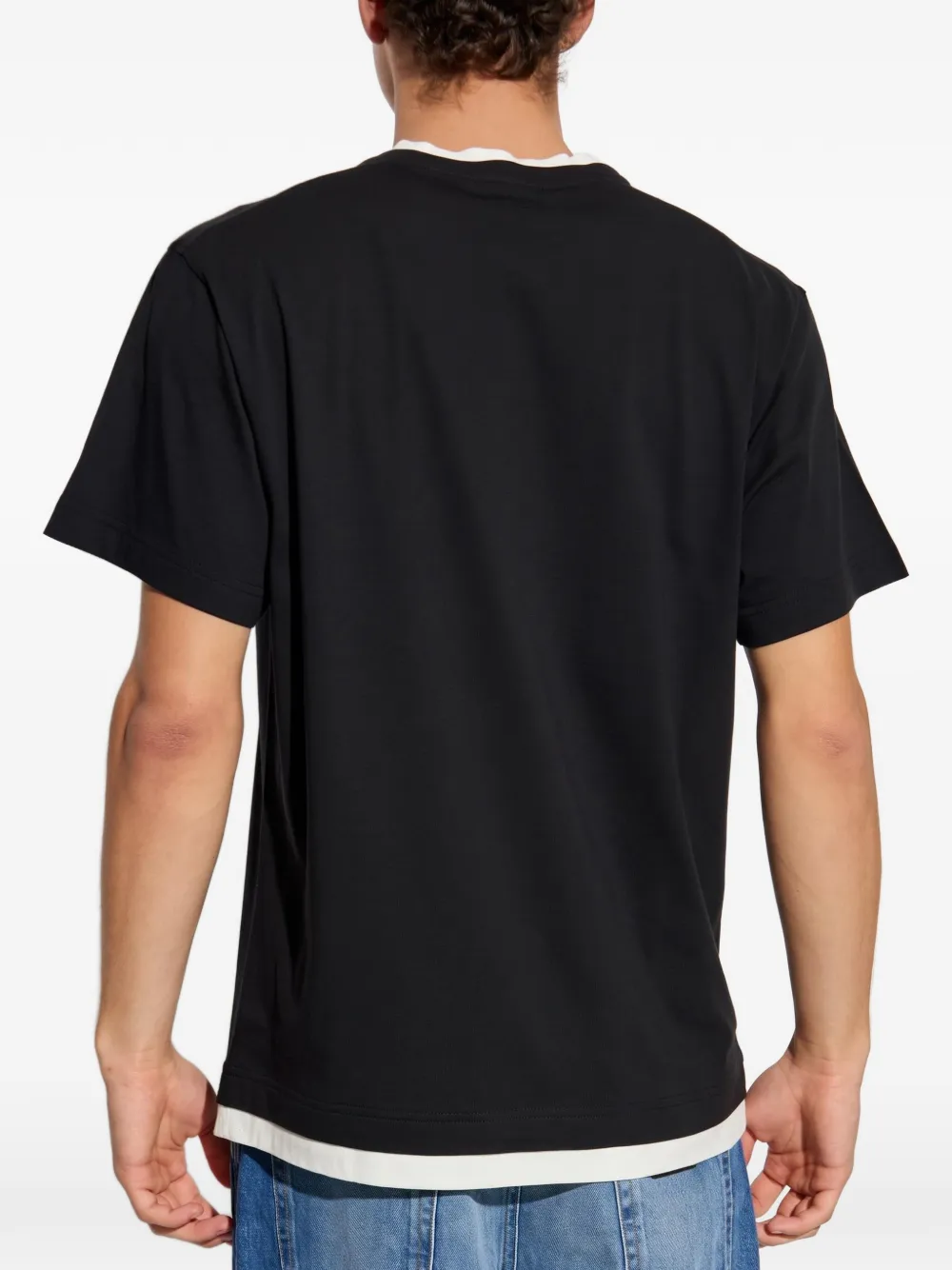 Dolce & Gabbana Katoenen T-shirt met borduurwekr Zwart