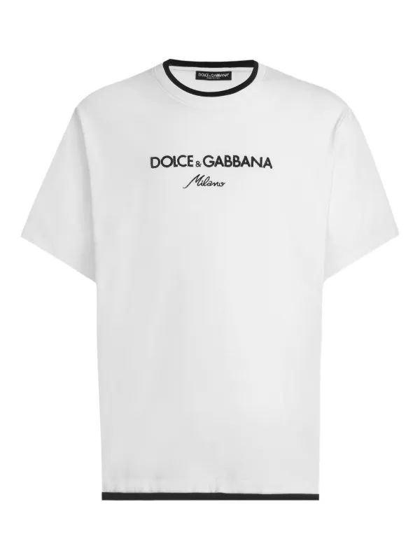 Dolce & Gabbana Camiseta Com Logo | Branco | FARFETCH BR