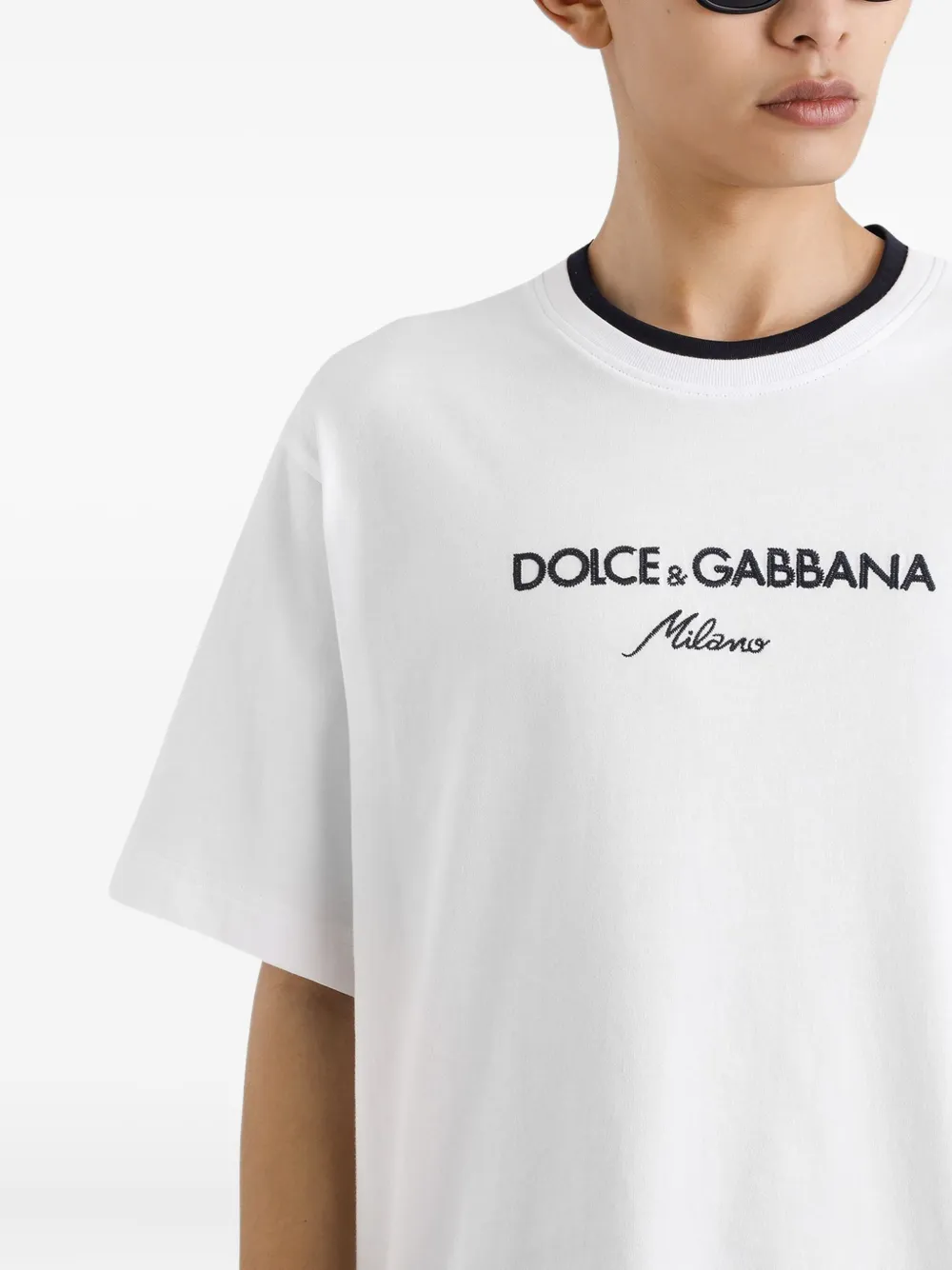 Dolce & Gabbana T-shirt met logo Wit