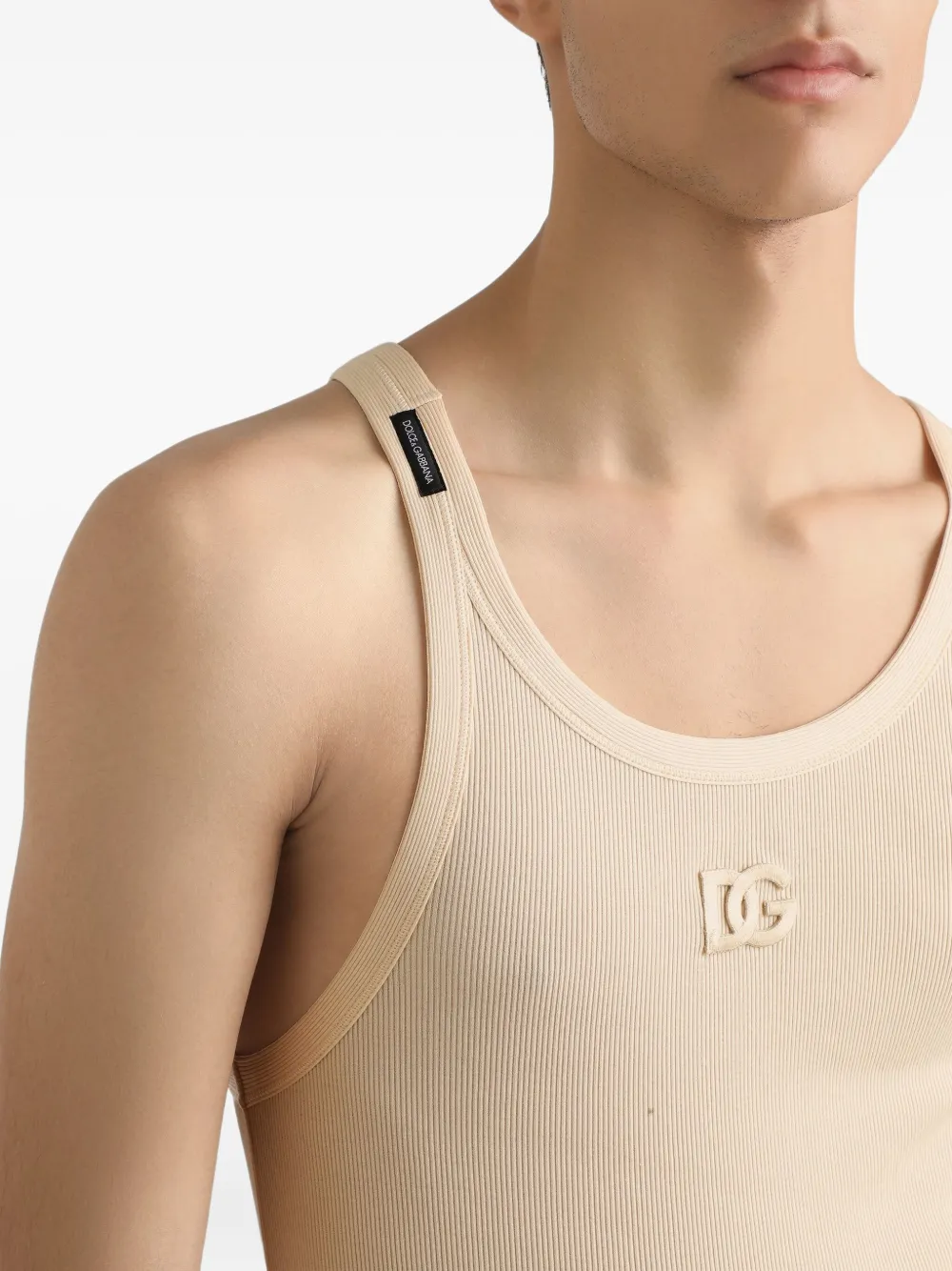Dolce & Gabbana Katoenen tanktop Beige