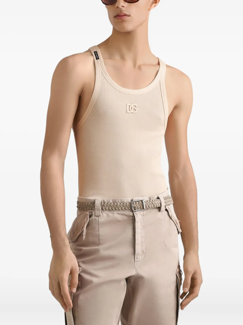 Dolce & Gabbana Katoenen tanktop - Beige
