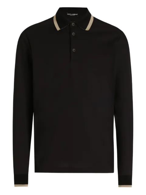 Dolce & Gabbana long-sleeved polo shirt