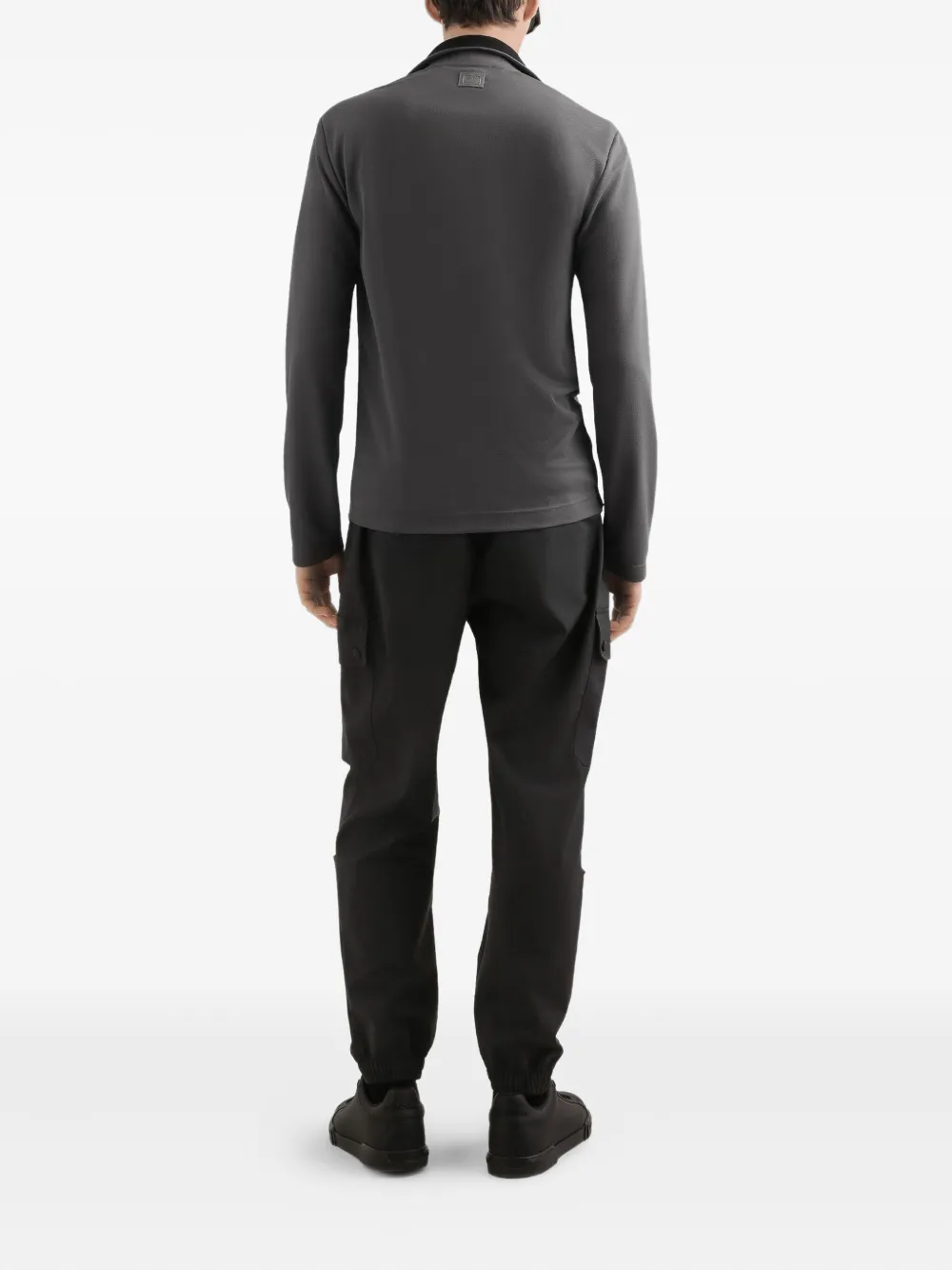Dolce & Gabbana Half-zip Neck Sweatshirt In Gray