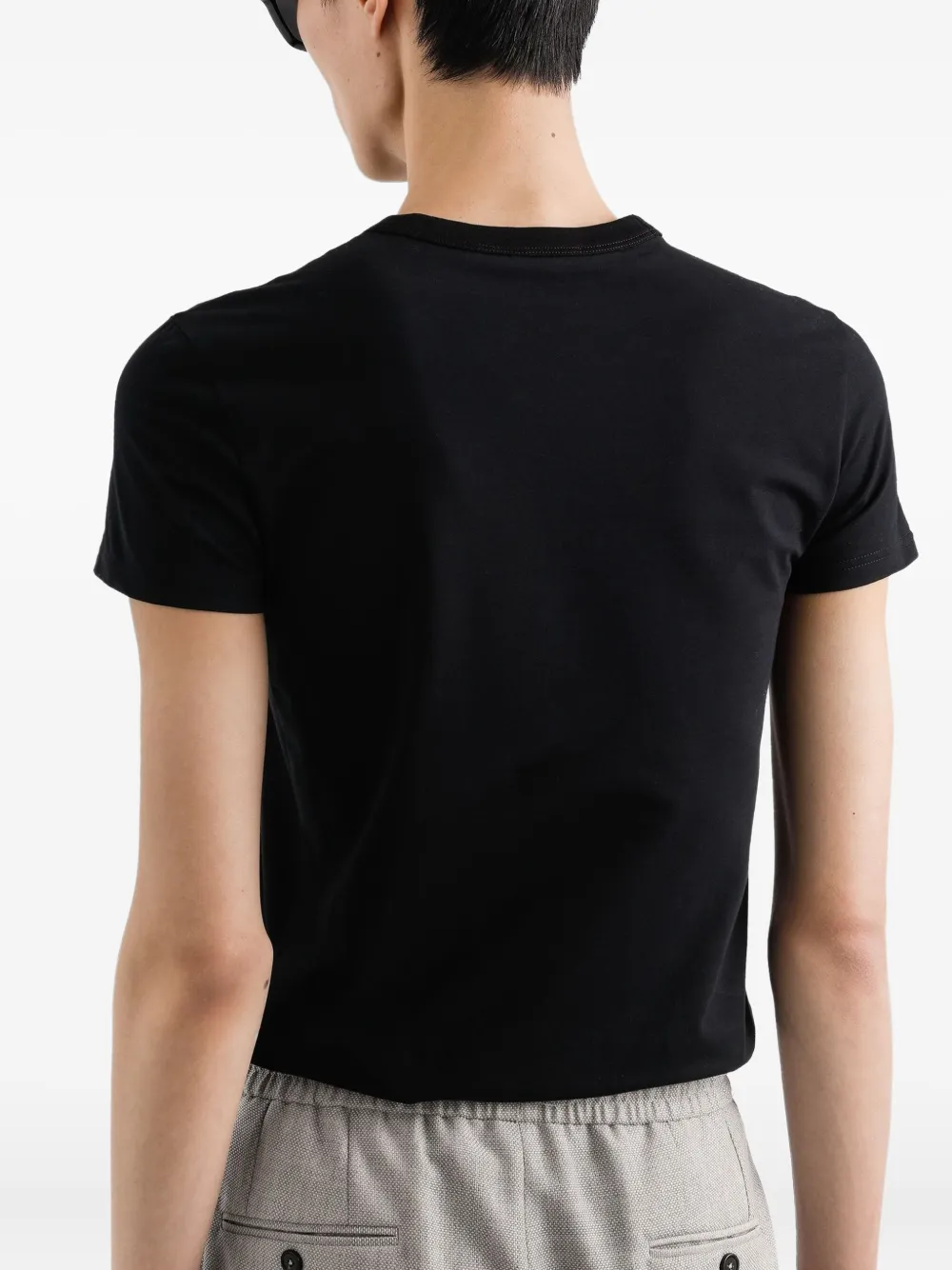 Dolce & Gabbana T-shirt met ronde hals Zwart