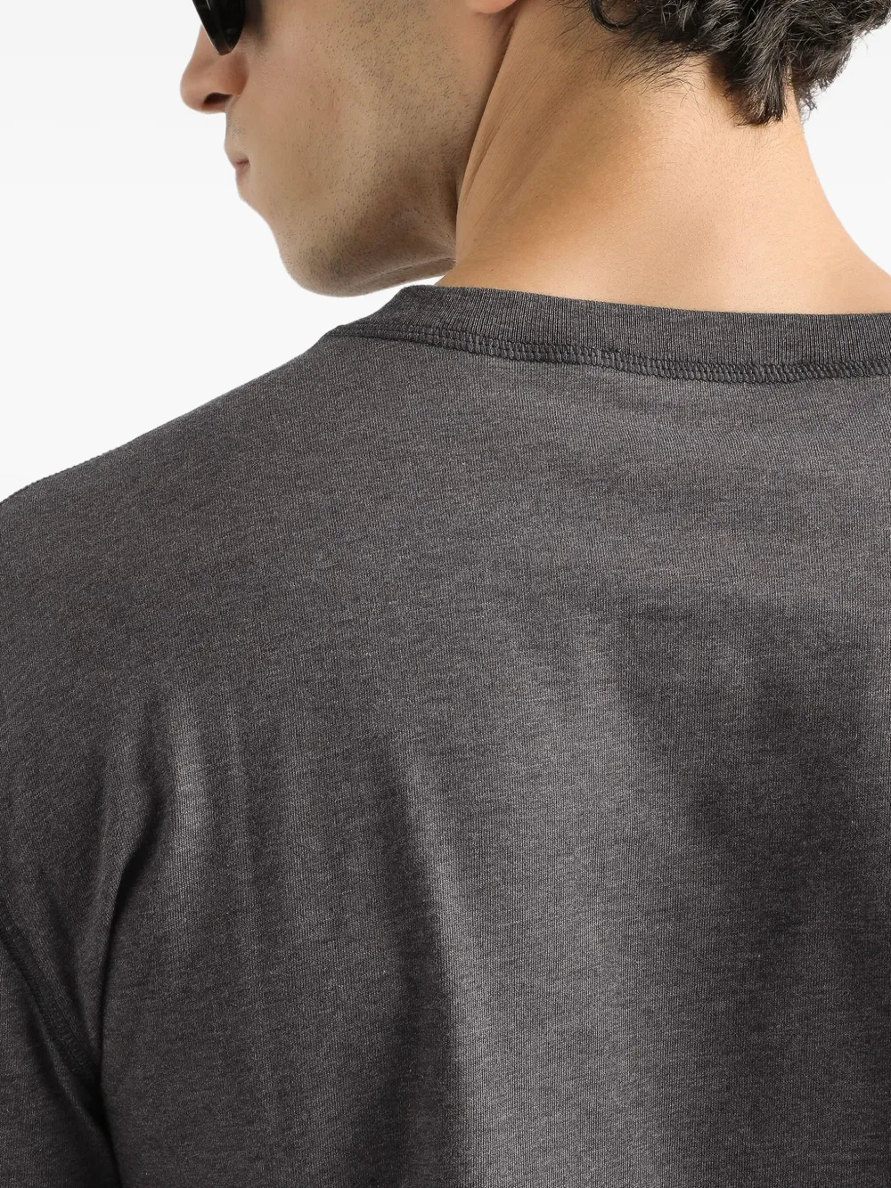 Dolce & Gabbana Katoenen T-shirt met lange mouwen Grijs
