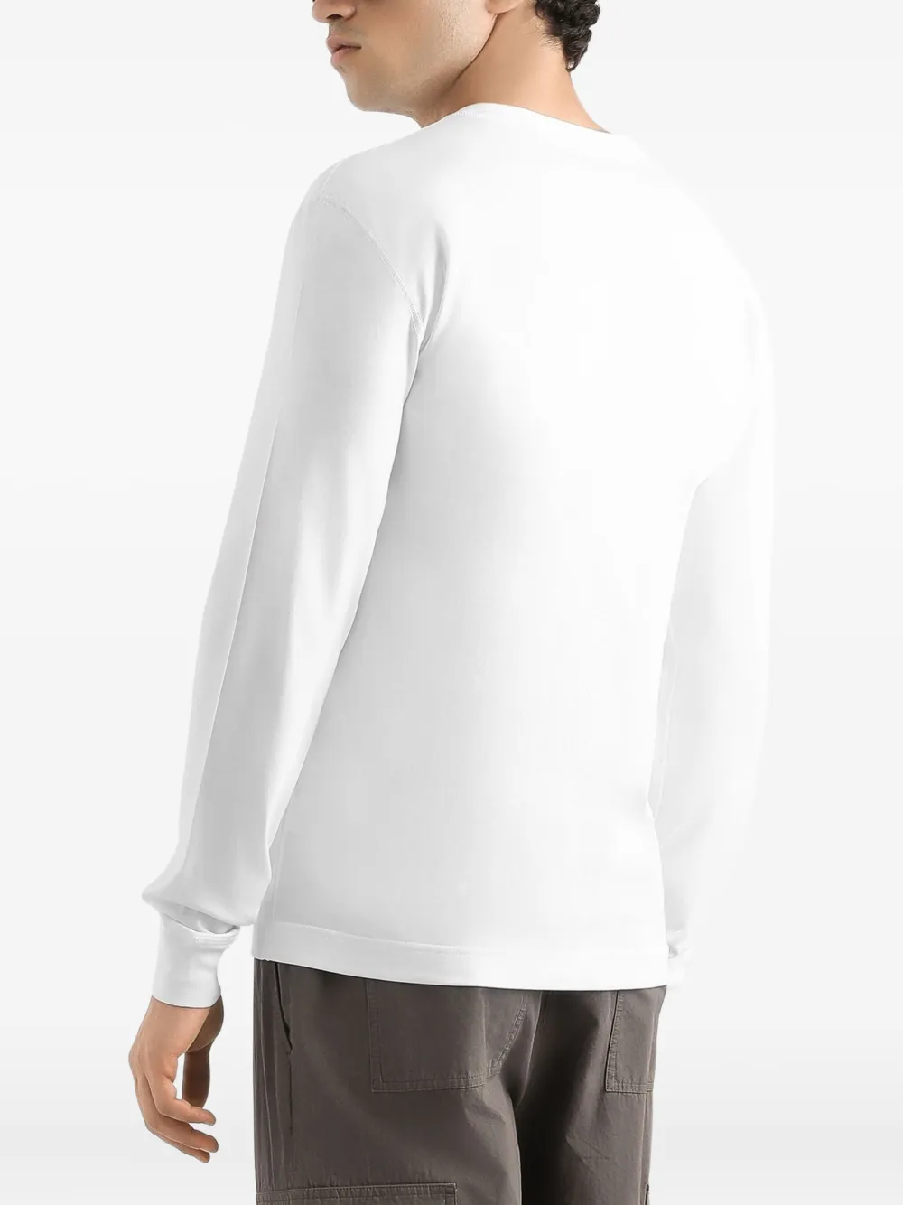 Dolce & Gabbana Katoenen T-shirt met lange mouwen Wit