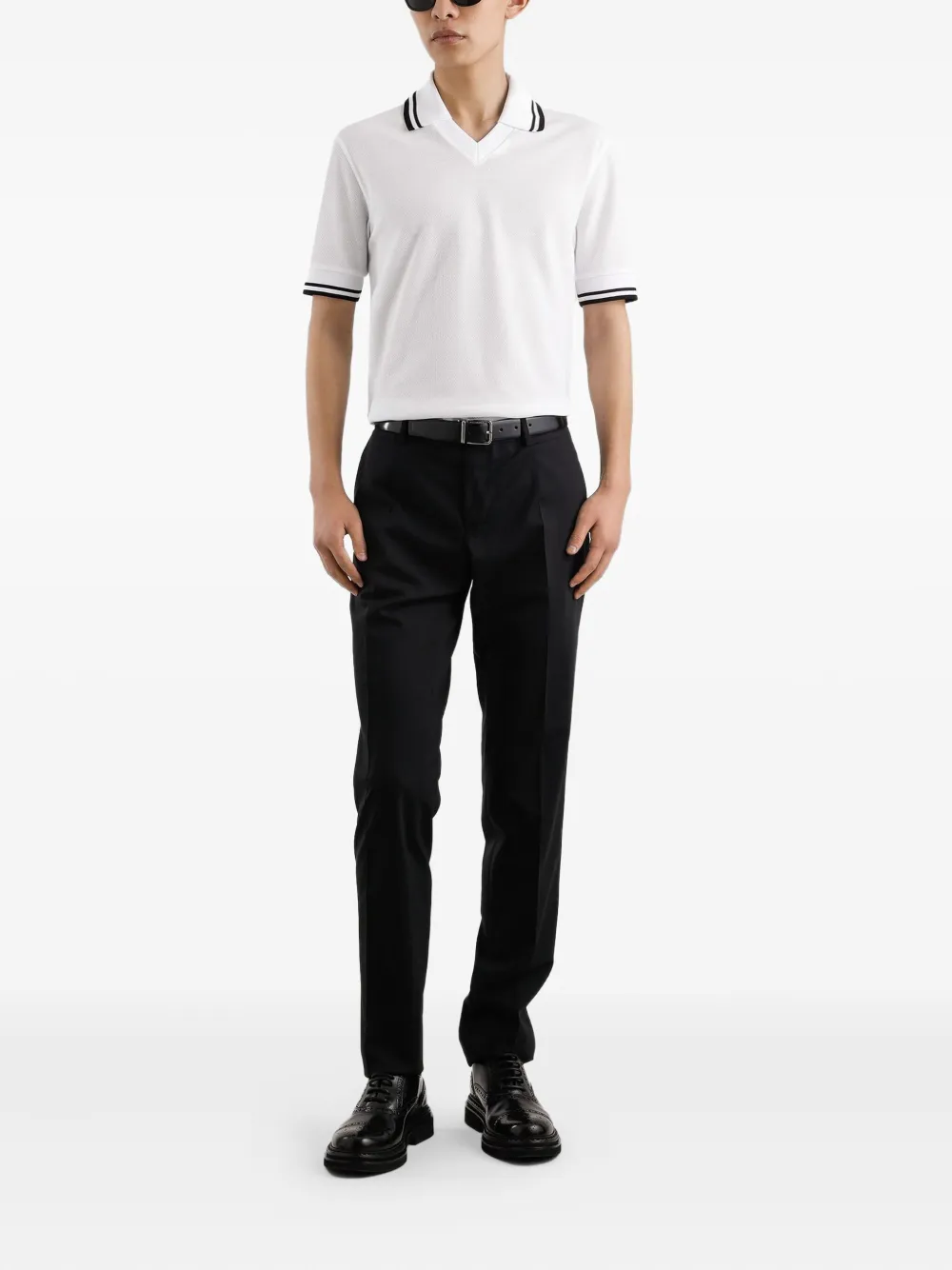 Dolce & Gabbana T-shirt met V-hals Wit