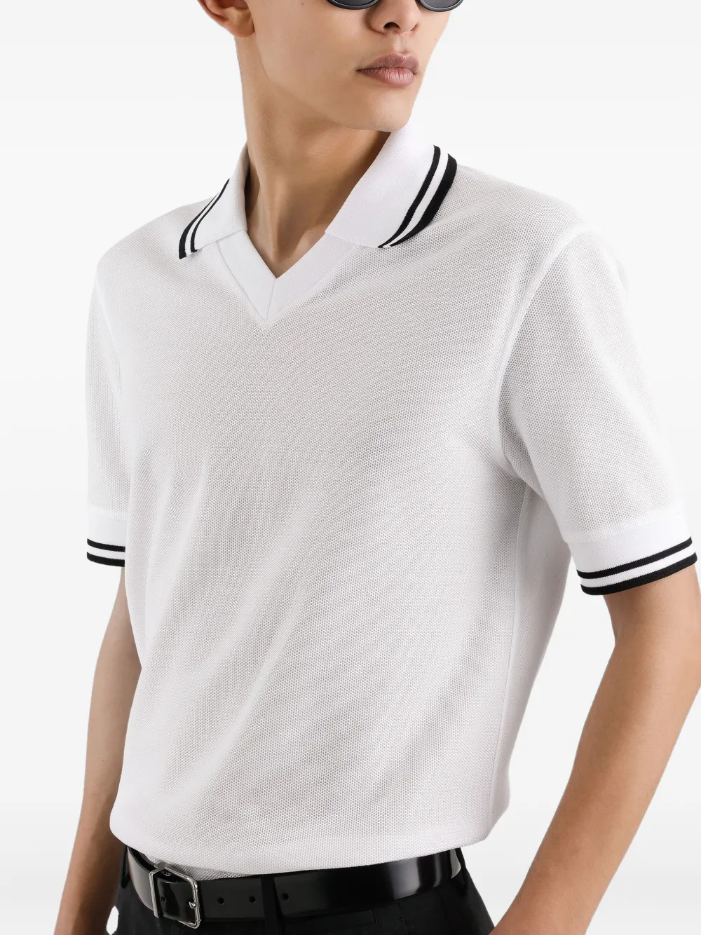 Dolce & Gabbana T-shirt met V-hals Wit
