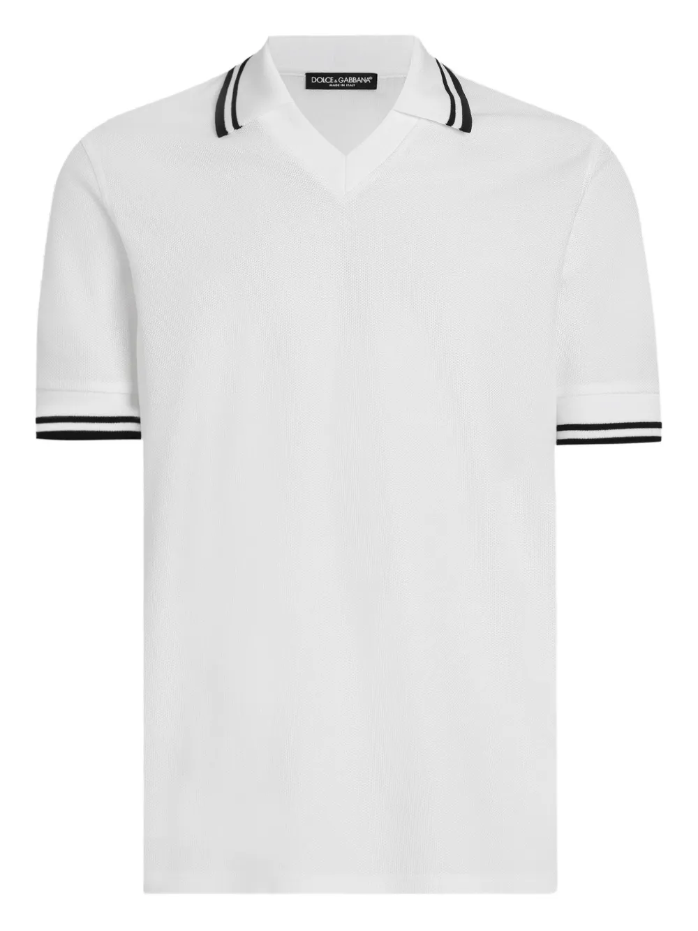 Dolce & Gabbana T-shirt met V-hals Wit
