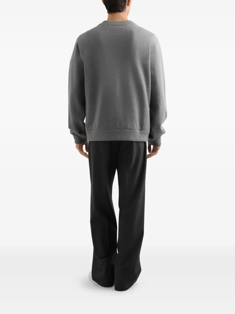 Dolce & Gabbana Sweater met logopatch Grijs