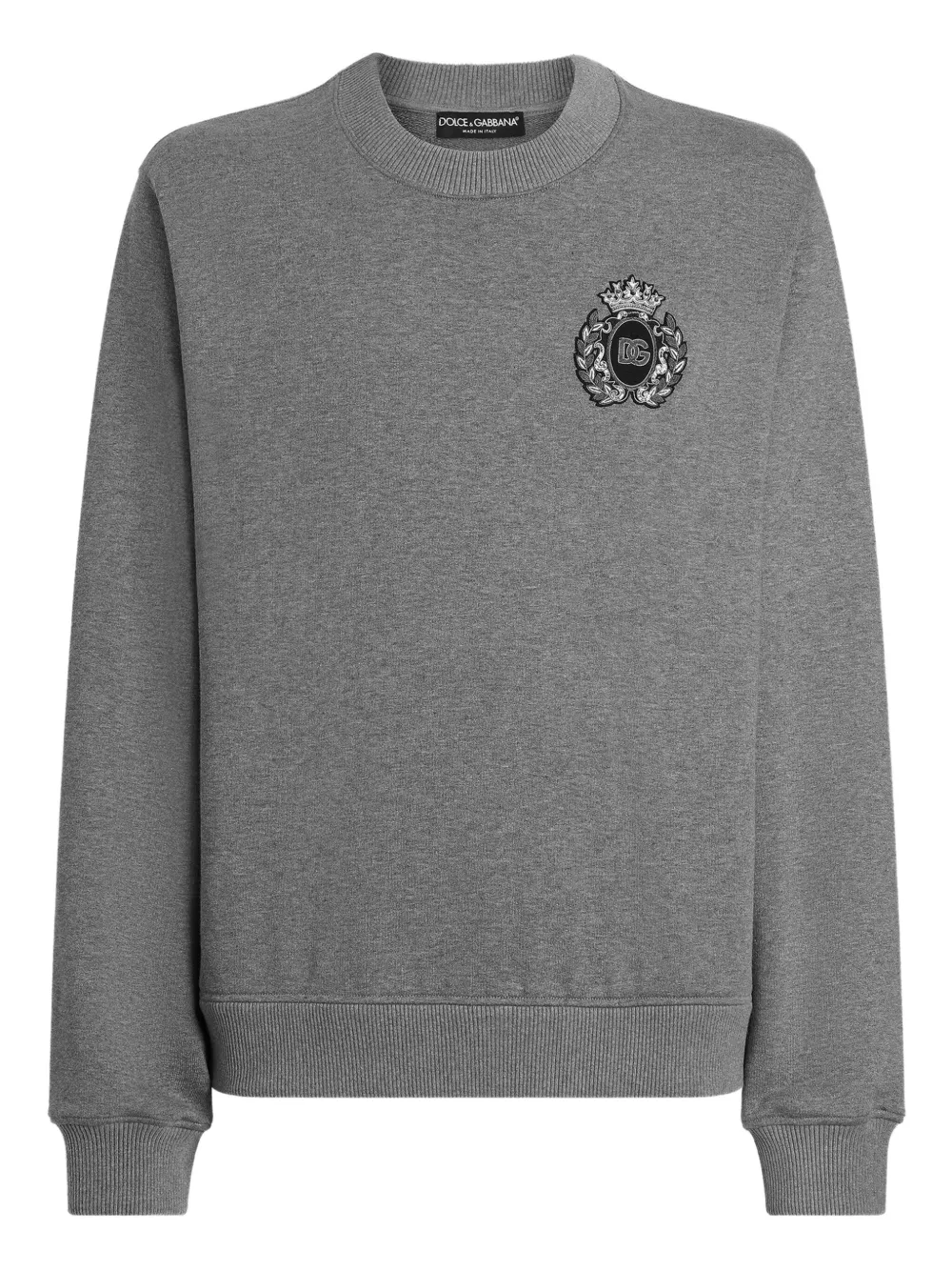 Dolce & Gabbana Sweater met logopatch Grijs