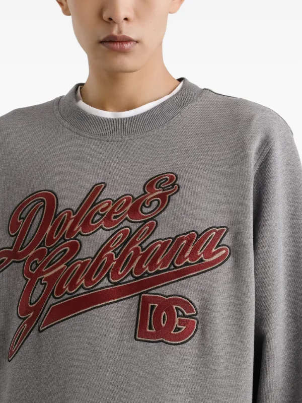 Dolce & Gabbana ロゴプリント スウェットシャツ グレー Dolce & Gabbana ロゴ スウェットシャツ | グレー | FARFETCH JP