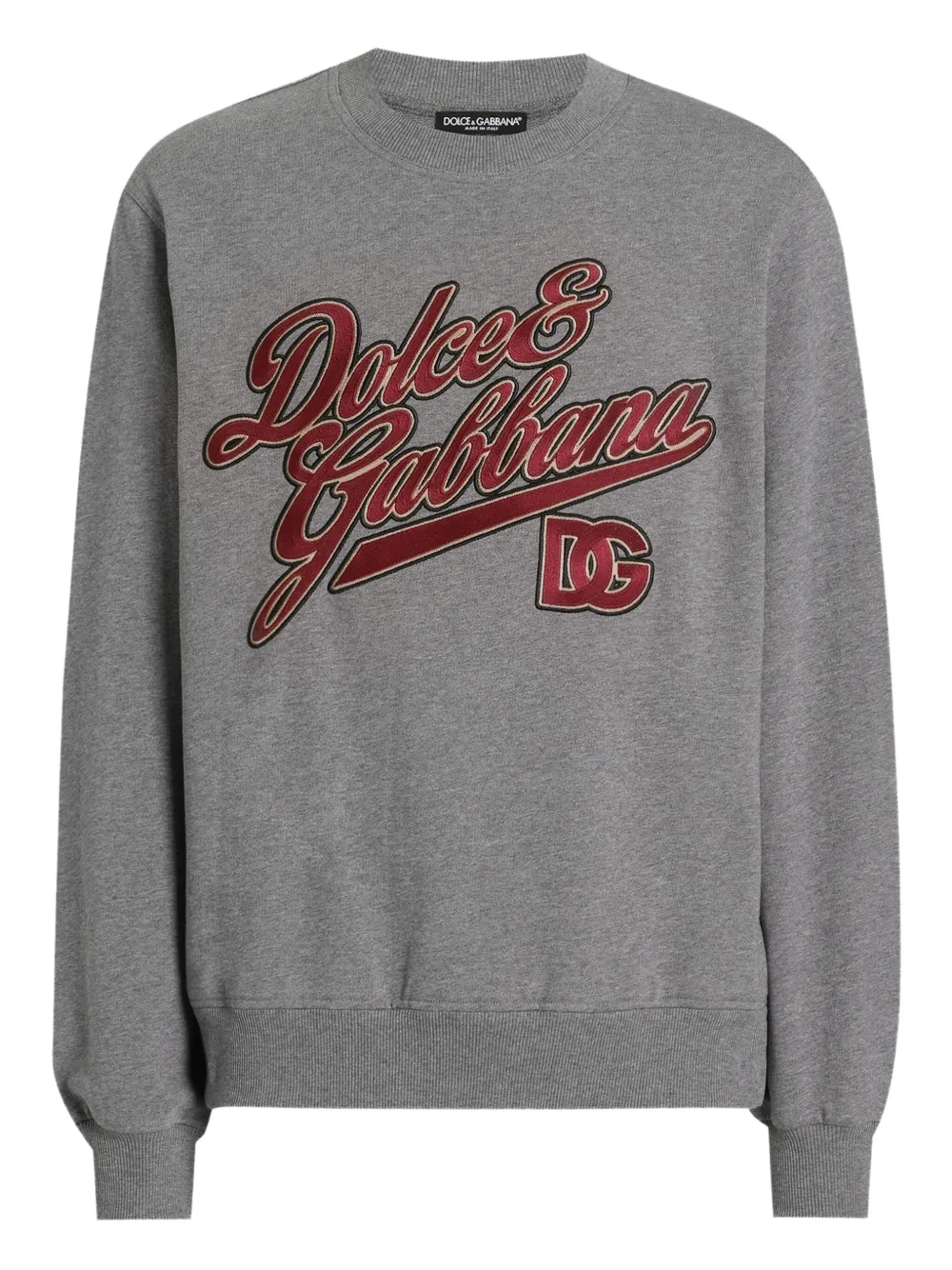 Dolce & Gabbana Sweater met geborduurd logo Grijs
