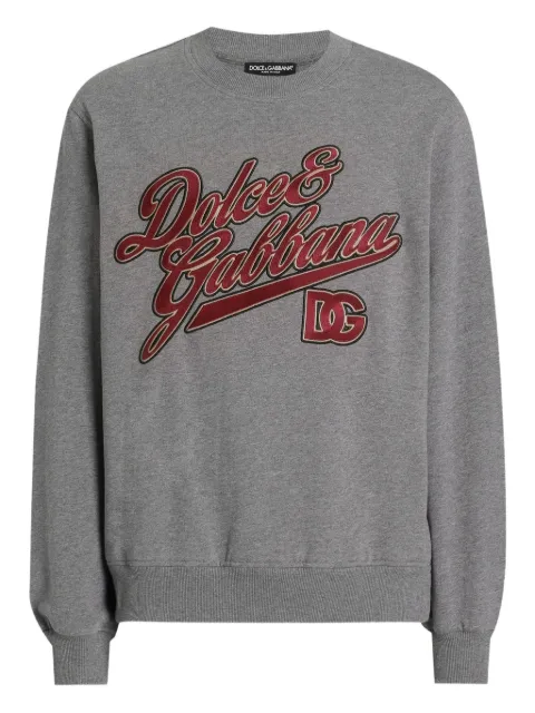 Dolce & Gabbana Felpa con logo ricamato