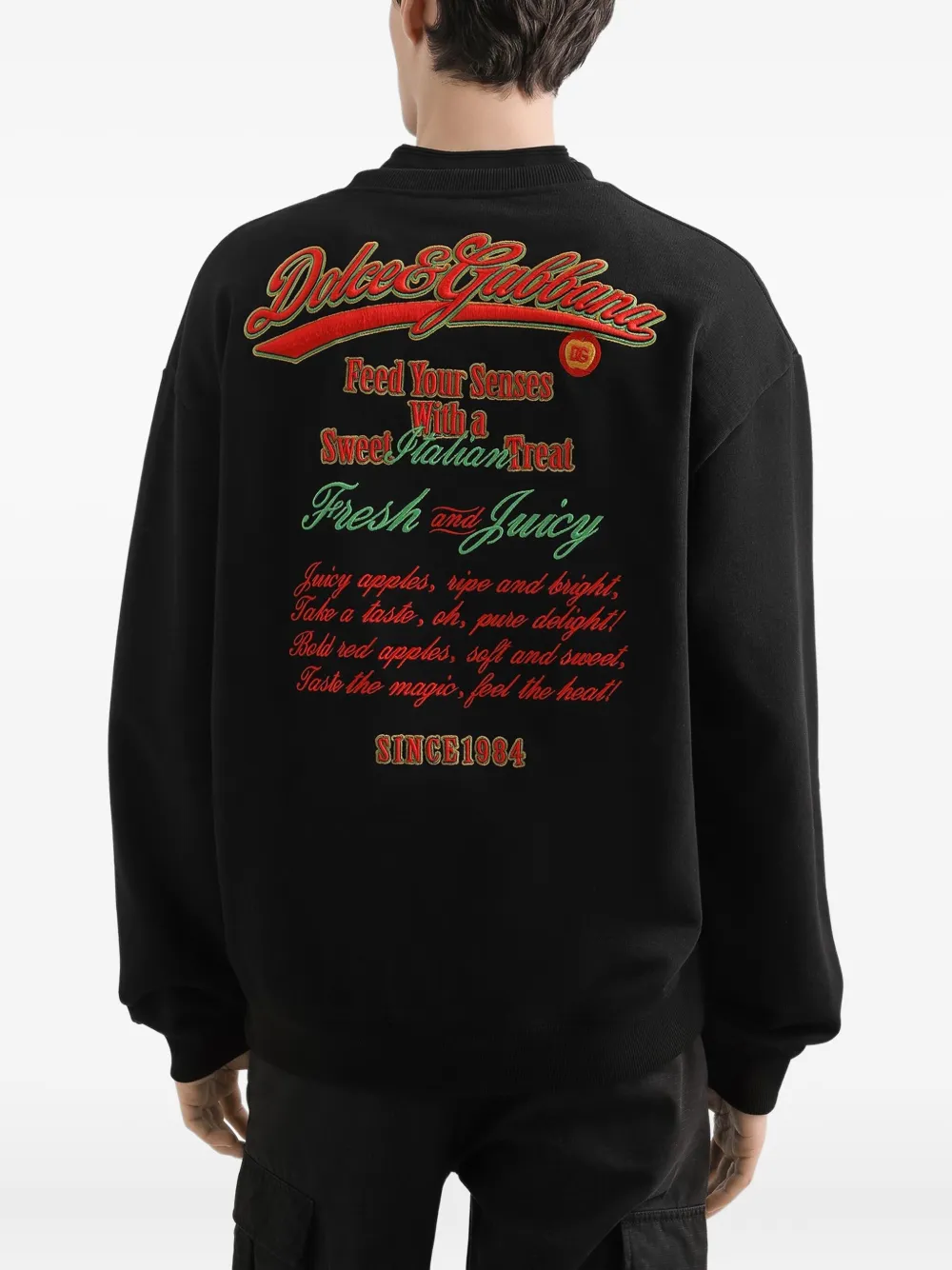 Dolce & Gabbana Sweater met print Zwart