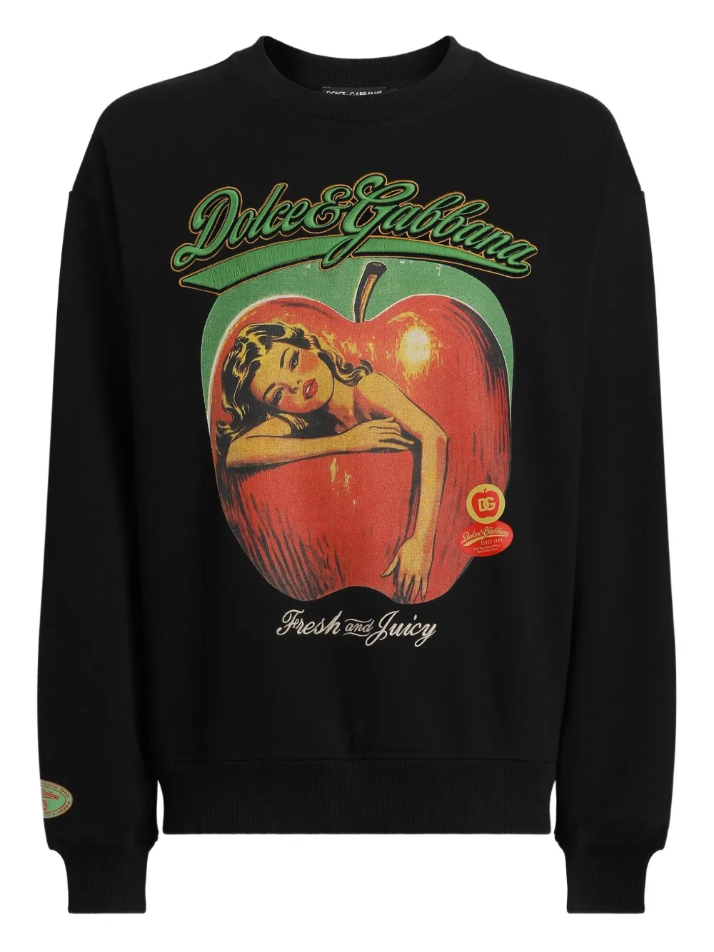 Dolce & Gabbana Sweater met print Zwart