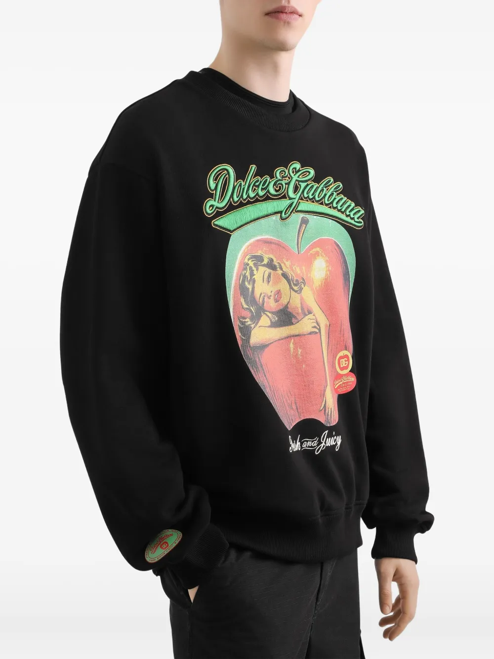 Dolce & Gabbana Sweater met print Zwart