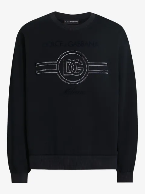 Dolce & Gabbana logo-embellished crew-neck sweatshirt