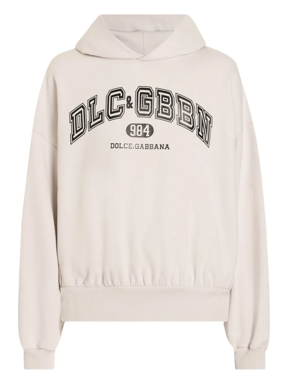 Dolce & Gabbana logo-print hooded sweatshirt | Neutrals | Image 1