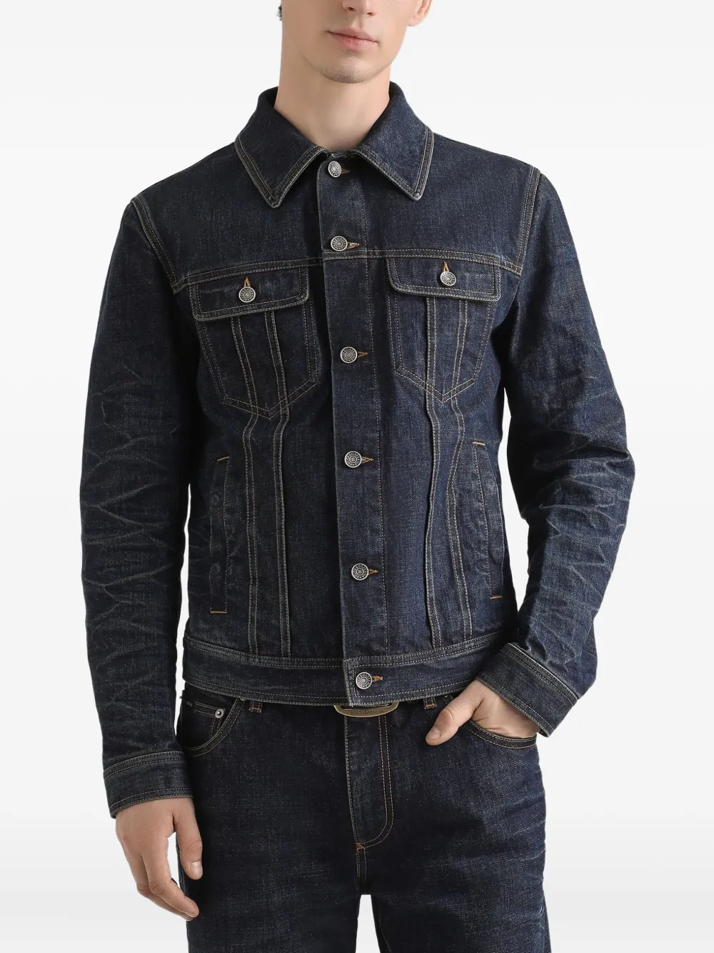 Dolce & Gabbana Denim jack Blauw
