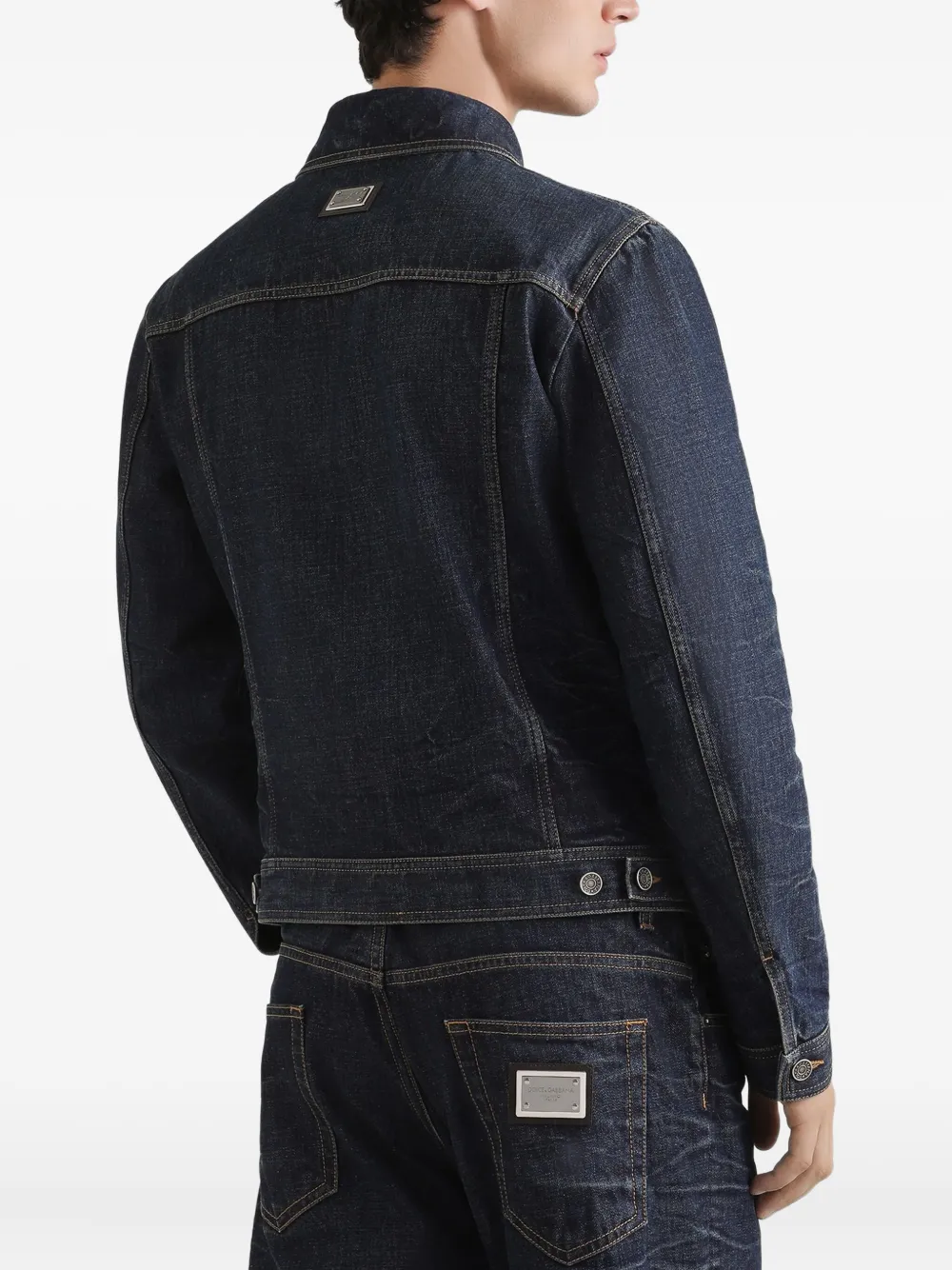 Dolce & Gabbana Denim jack Blauw