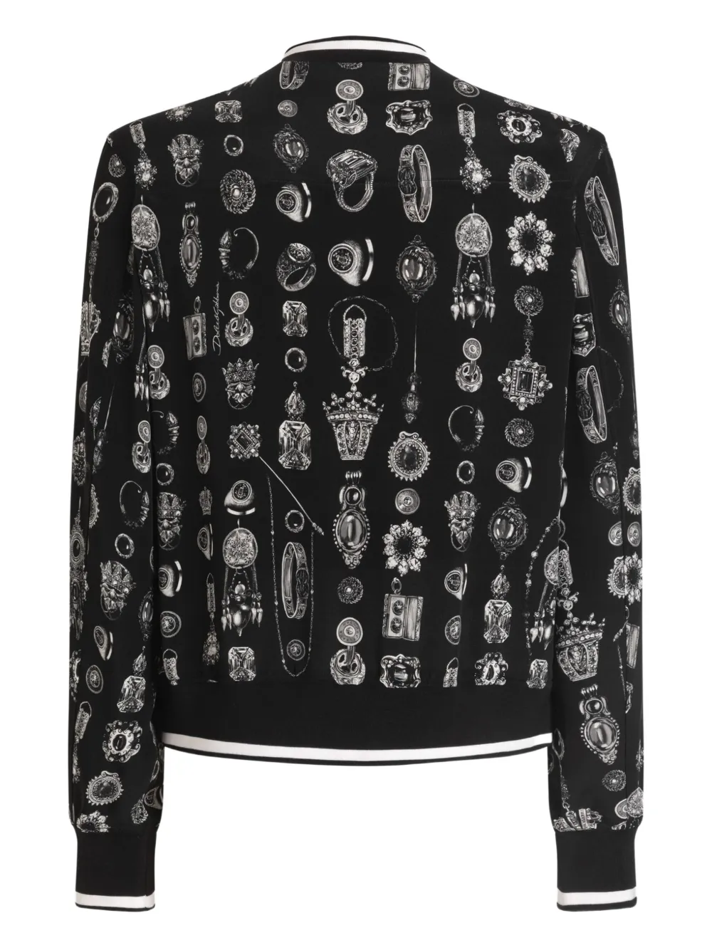 Dolce & Gabbana chamarra con cierre y estampado de joyas | Chamarras bomber | Image 2