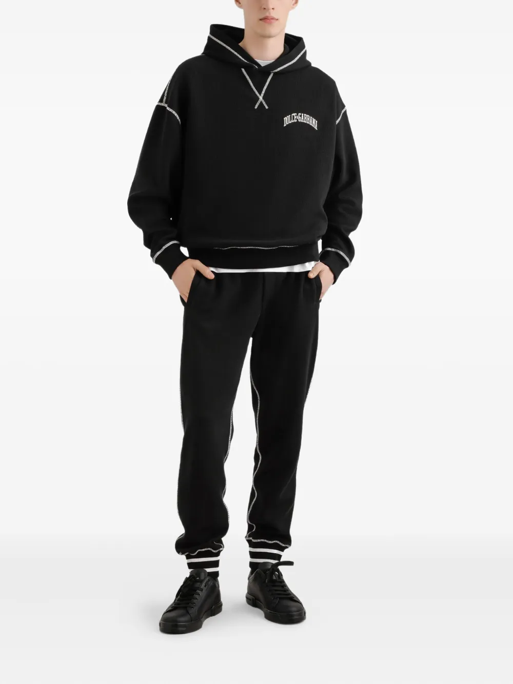 Dolce & Gabbana contrast-stitch hoodie | Hoodies | Image 2