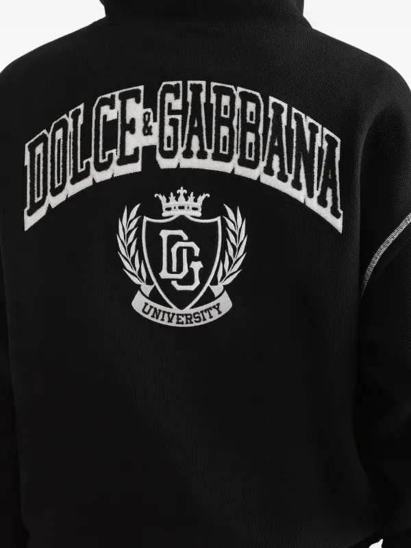 Dolce & Gabbana contrast-stitch Hoodie | Black | FARFETCH