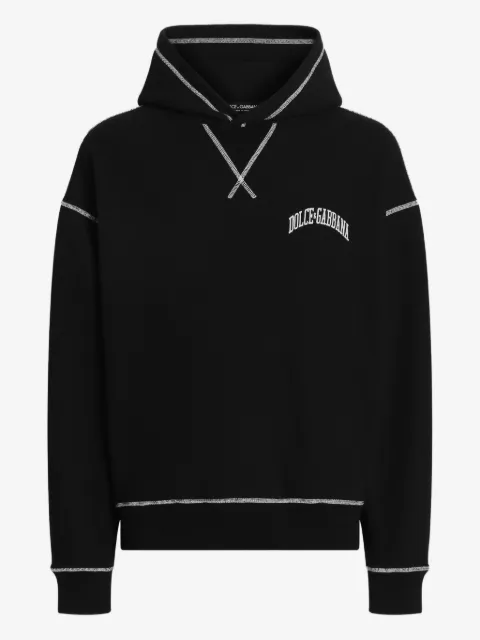 Dolce & Gabbana hoodie con costuras en contraste