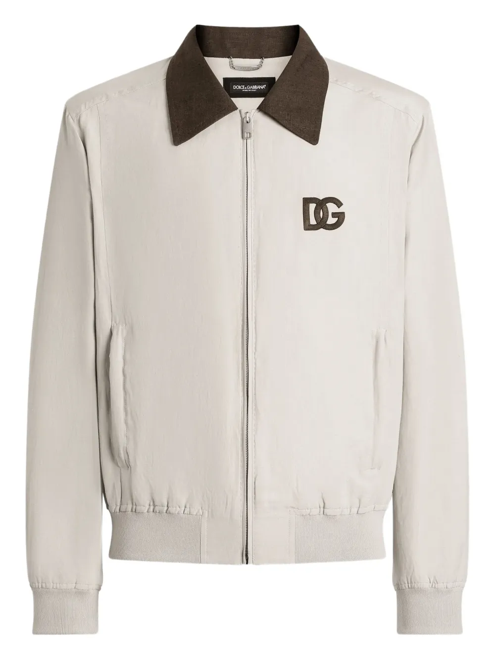 Dolce & Gabbana Bomberjack met rits Beige