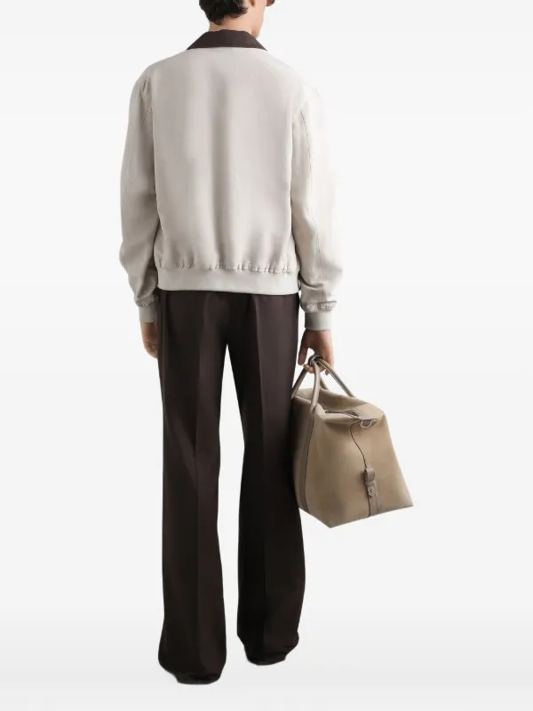 Dolce & Gabbana シルク ボンバージャケット Dolce & Gabbana ジップアップ ボンバージャケット