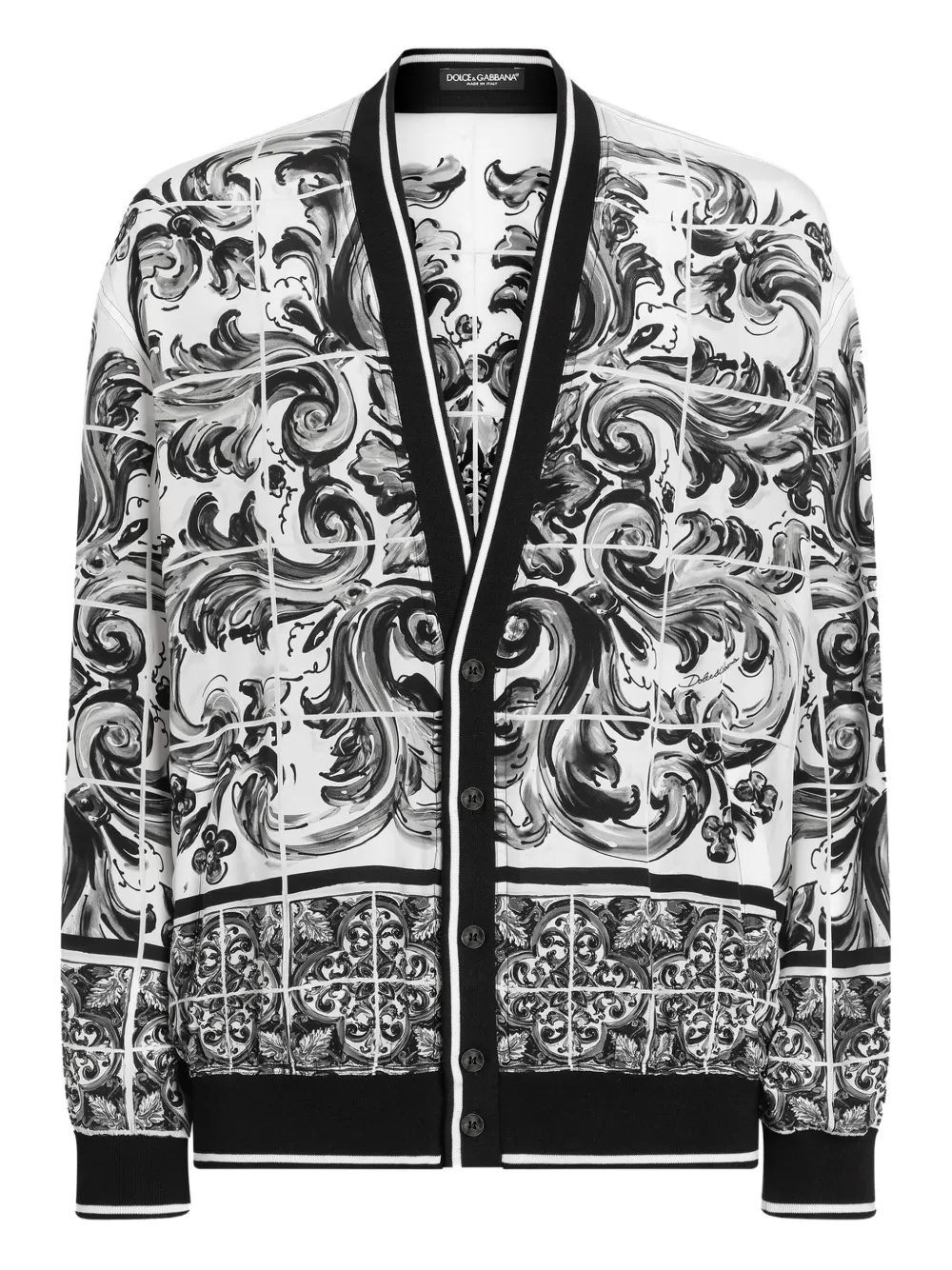 Dolce & Gabbana Majolica-patterned jacket | White | Image 1