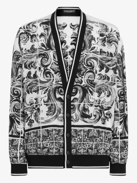 Dolce & Gabbana Majolica-print silk jacket