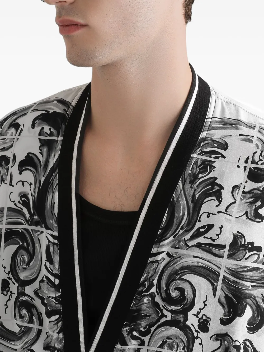 Dolce & Gabbana Jack met Majolica-patroon Wit