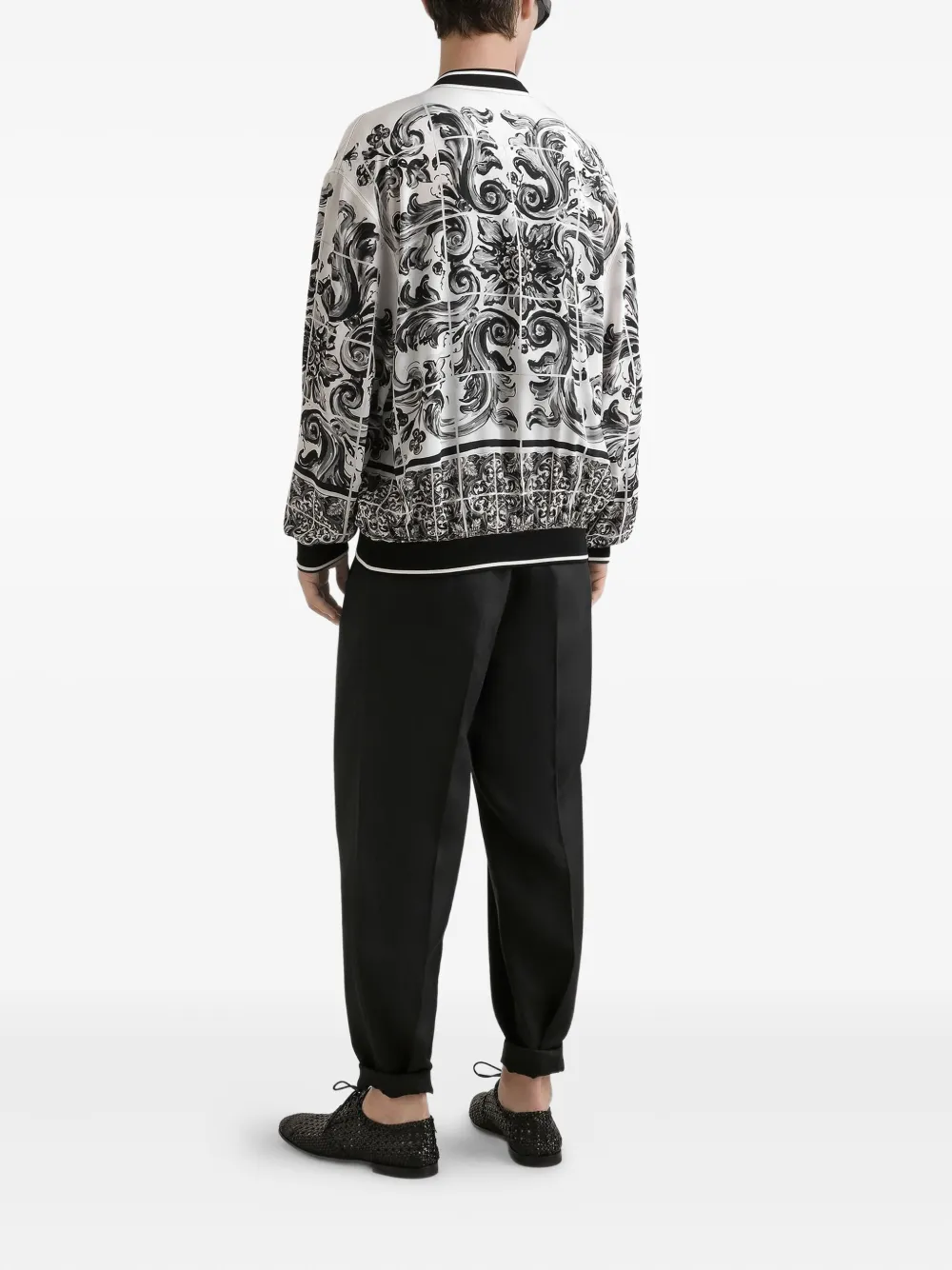 Dolce & Gabbana Jack met Majolica-patroon Wit