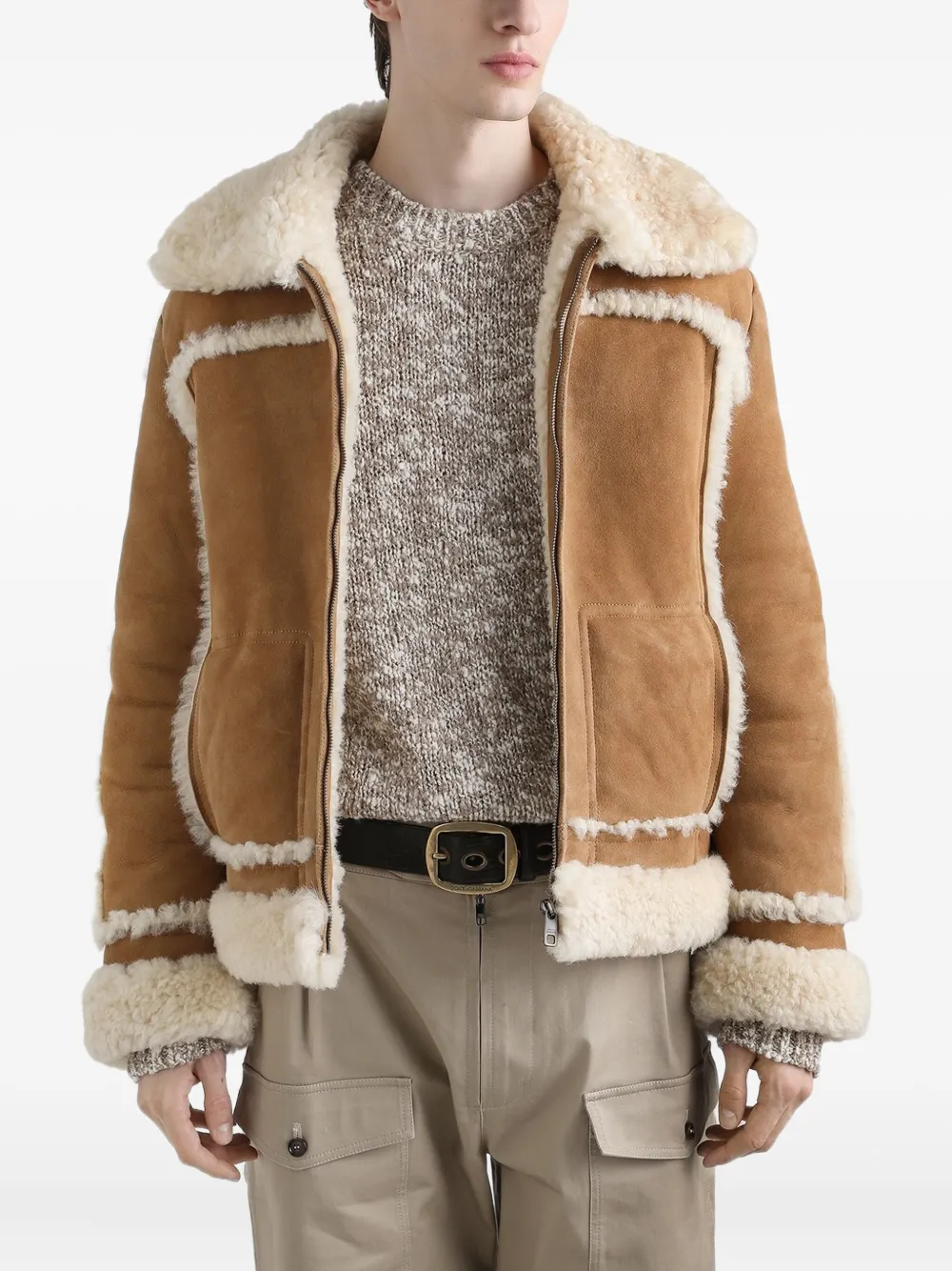 Dolce & Gabbana Suède lammy jack Bruin