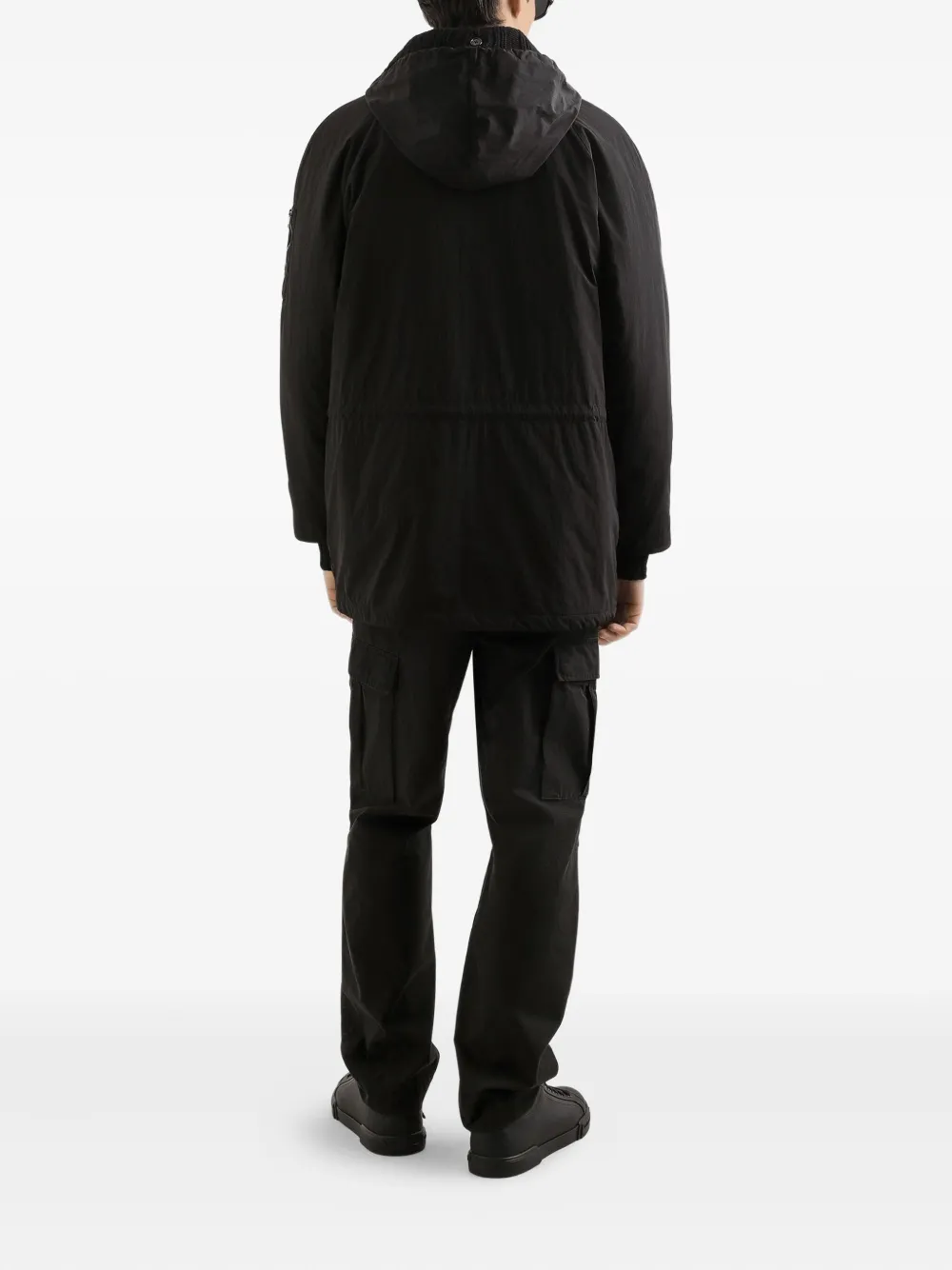 Dolce & Gabbana Jack met capuchon en trekkoord Zwart