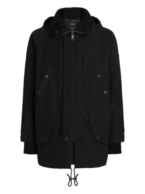 Dolce & Gabbana hooded drawstring jacket