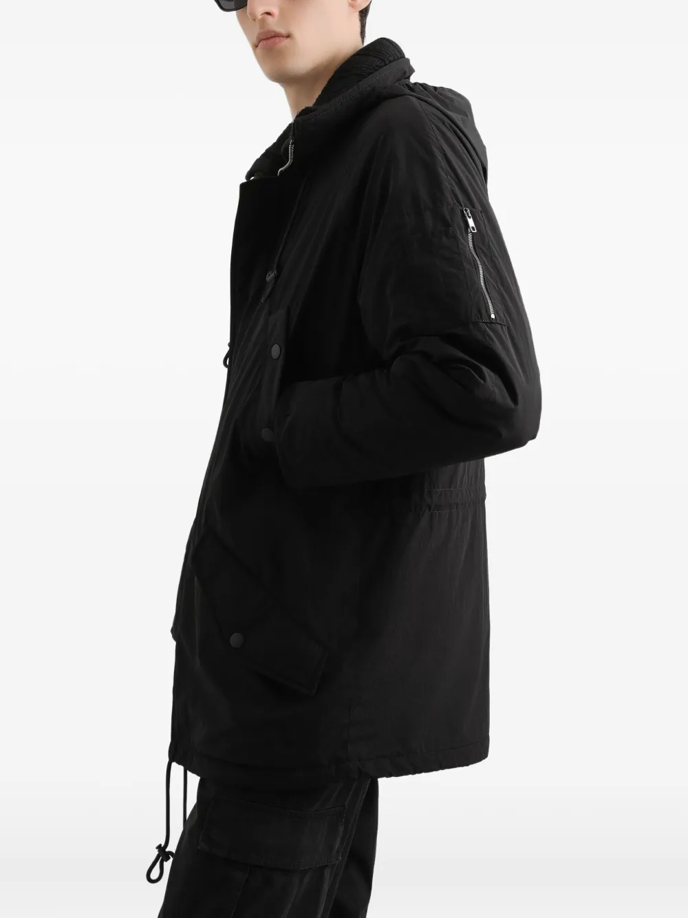 Dolce & Gabbana Jack met capuchon en trekkoord Zwart