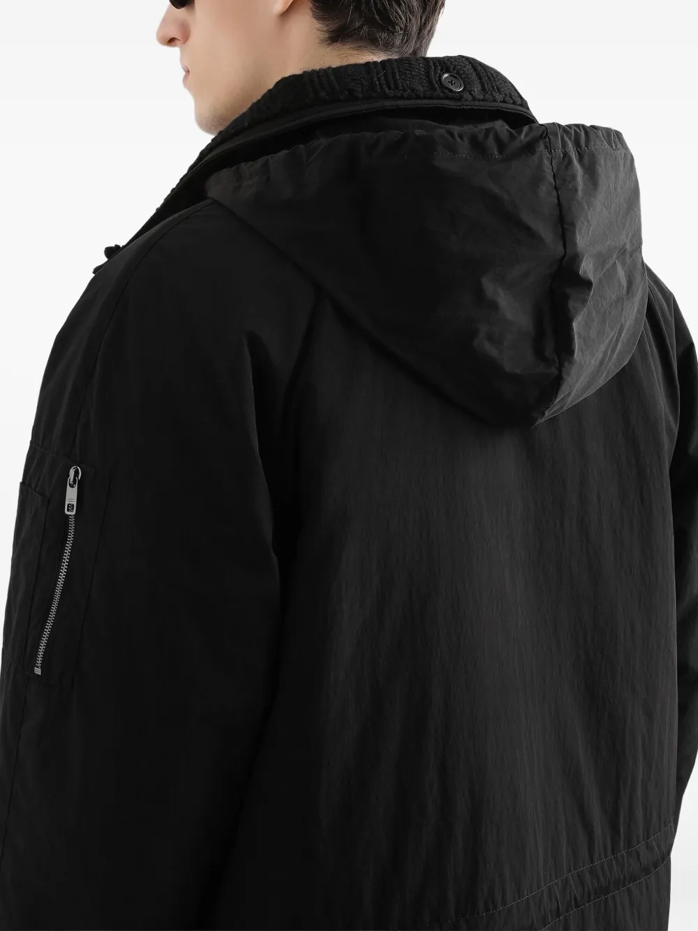 Dolce & Gabbana Jack met capuchon en trekkoord Zwart