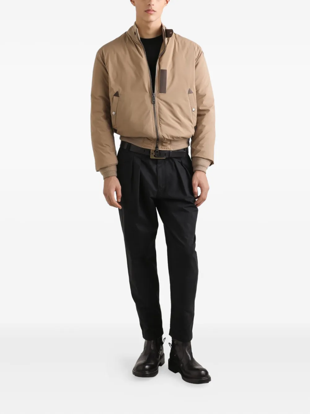 Dolce & Gabbana Gewatteerd bomberjack Beige