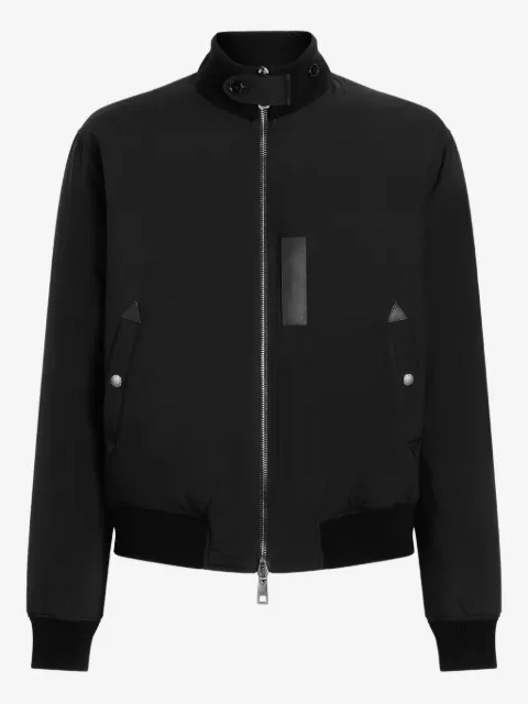 Dolce & Gabbana leather-trimmed bomber jacket