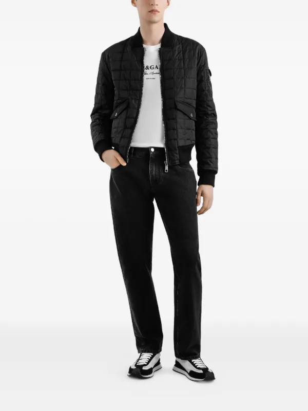 Dolce & Gabbana キルティング ボンバージャケット | ブラック