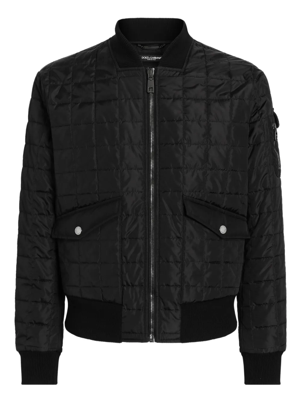 Dolce & Gabbana Gewatteerd bomberjack Zwart
